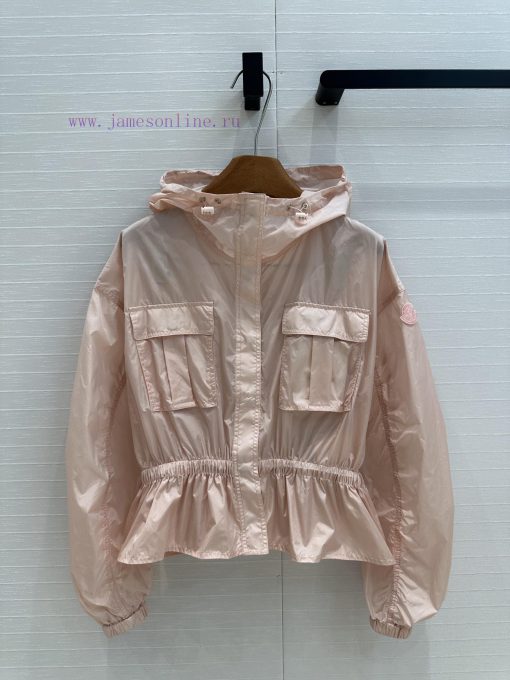 BW77512 Moncler 25 Spring/Summer New Product Sunscreen Hoodie With Waist Short Coat Rubber Stre nmyahqug
