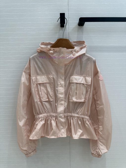 BW77512 Moncler 25 Spring/Summer New Product Sunscreen Hoodie With Waist Short Coat Rubber Stre nmyahqug - Image 2