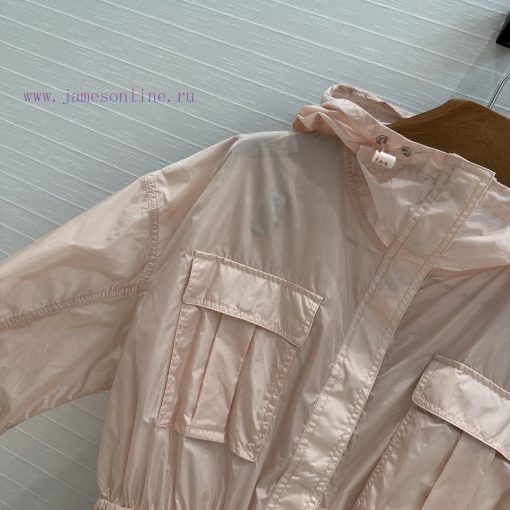 BW77512 Moncler 25 Spring/Summer New Product Sunscreen Hoodie With Waist Short Coat Rubber Stre nmyahqug - Image 4