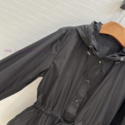 BW77513 Moncler 25 Spring/Summer New Product Bottom Hollow Splicing Hoodie Lightweight Jacket D q20uo6zd - Image 4