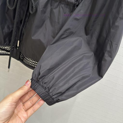BW77513 Moncler 25 Spring/Summer New Product Bottom Hollow Splicing Hoodie Lightweight Jacket D q20uo6zd - Image 7