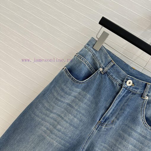 Strongly Recommend BK77515 B V New Product High Waisted Original Mud Washed Denim Jeans With Wi i57yyq2b - Image 4