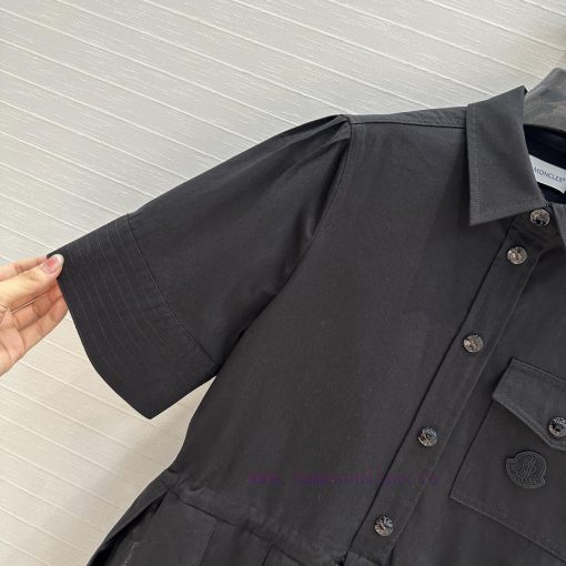 Strongly Recommend BL77516 Moncler 25 Spring/summer New Pleated Short Sleeved Lining Dress Temp dlfxm08f - Image 4
