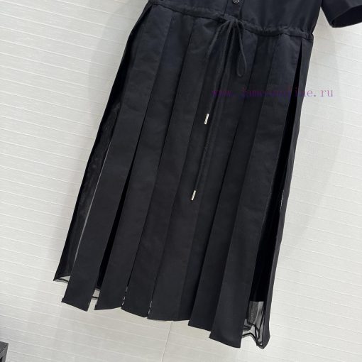 Strongly Recommend BL77516 Moncler 25 Spring/summer New Pleated Short Sleeved Lining Dress Temp dlfxm08f - Image 7