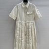 Strongly Recommend BL77516 Moncler 25 Spring/summer New Pleated Short Sleeved Lining Dress Temp hz5qqaga