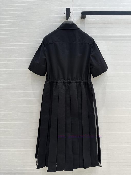 Strongly Recommend BL77516 Moncler 25 Spring/summer New Pleated Short Sleeved Lining Dress Temp dlfxm08f - Image 10