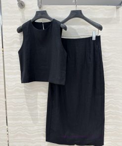AT77518 Row Style Long Termism High Intelligence Dressing Artistic Girl Style Minimalist Linen rxcw0nqg