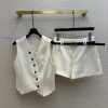 CT66799 Fashionable Lazy Set For Spring/Summer 24 With A Diagonal Buckle Vest And Acetate Suit bvnmsqmt