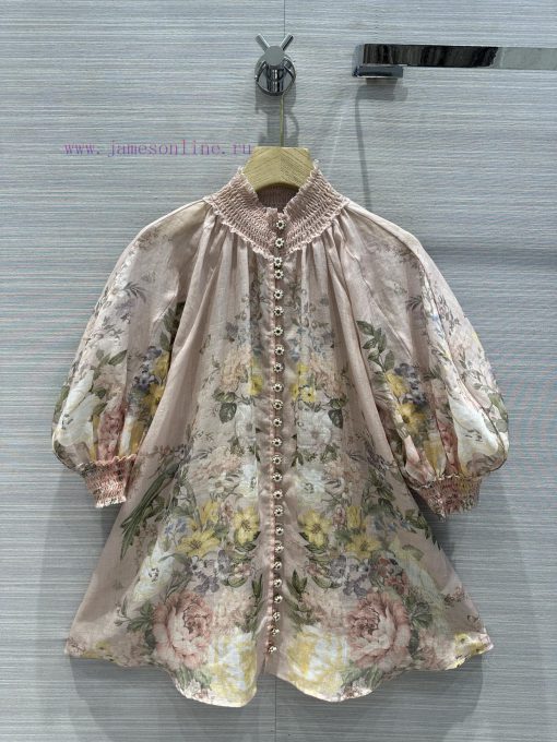 Imported Silk And Linen Lightweight And BreathableFull Positioning Printing Handmade Buckle Imp yfpalcql - Image 6