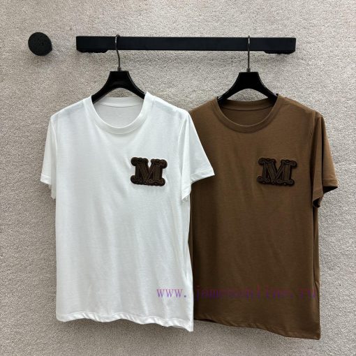24 New Product CT68333 M-letter Short Sleeved T-shirt Simple And Versatile A Must-have For Basi pavsyjpd - Image 2