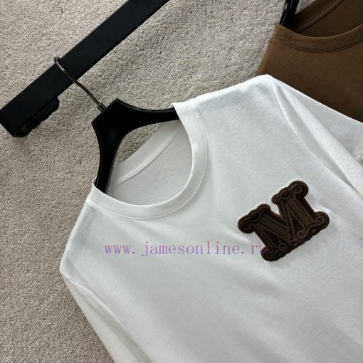 24 New Product CT68333 M-letter Short Sleeved T-shirt Simple And Versatile A Must-have For Basi pavsyjpd - Image 3
