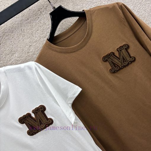 24 New Product CT68333 M-letter Short Sleeved T-shirt Simple And Versatile A Must-have For Basi pavsyjpd - Image 6
