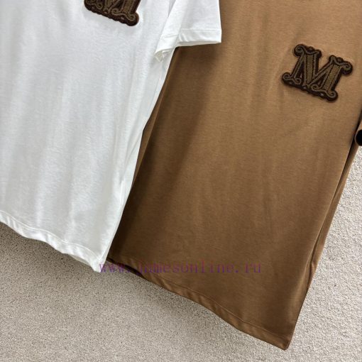 24 New Product CT68333 M-letter Short Sleeved T-shirt Simple And Versatile A Must-have For Basi pavsyjpd - Image 7