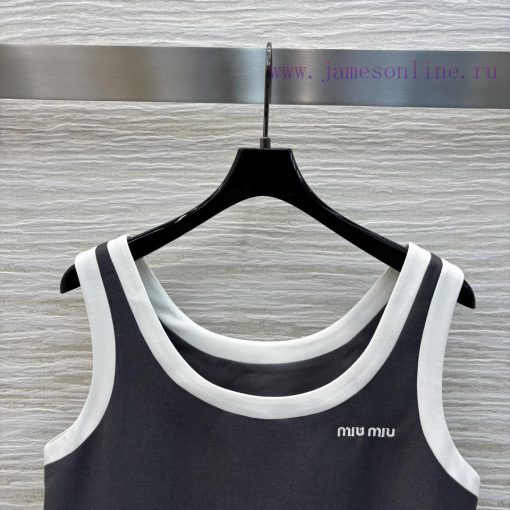 25 Early Spring CL72356 Contrast High End Grey Sleeveless Dress Is Youthful And Full Of Girlish l3fmn4we - Image 3