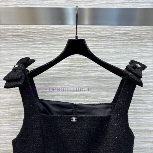 CL72357 Socialite Style Coarse Woolen Sleeveless Vest Dress From The Super Easy To Wear Black G afn4l3e7 - Image 3