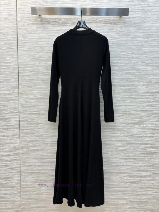 Autumn And Winter Essential CL72358 V-Buckle Decorative Knitted Cotton Bottom Dress Super Beaut bj0uh0g4 - Image 9