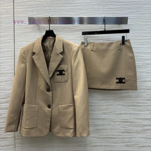 24 Autumn CT72359 CE Letter Decoration Suit Set Instantly Fall In Love Look Very White Wide Sui t89qh91e
