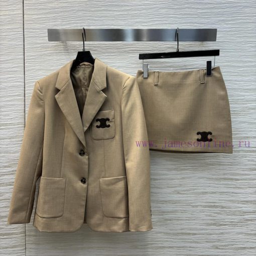 24 Autumn CT72359 CE Letter Decoration Suit Set Instantly Fall In Love Look Very White Wide Sui t89qh91e - Image 2