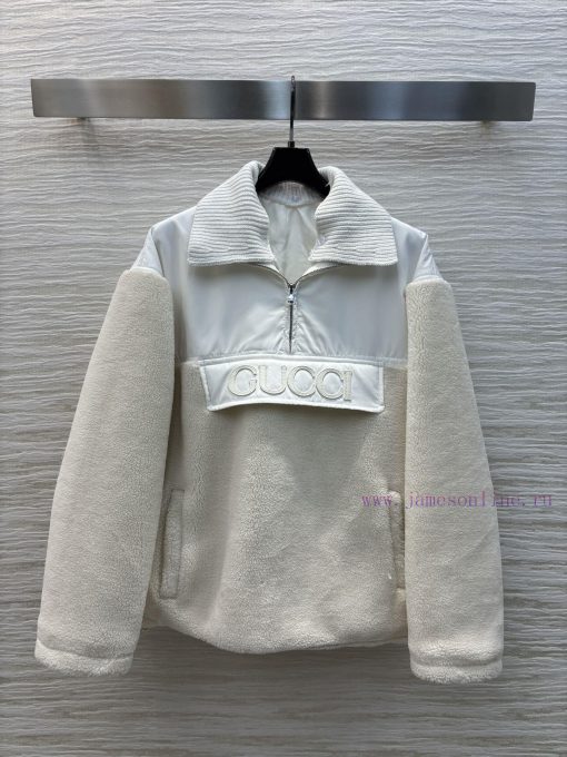 CW72363 G 24 Autumn/Winter New Collection Half Zipper Particle Fleece Coat For Cooling Super Ho f92gjxfe - Image 2