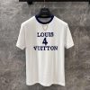 ZT60559 Louis Vuitton 25Ss Spring/Summer New Blue And White Color Plush Printed Round Neck Shor oy4df8gp