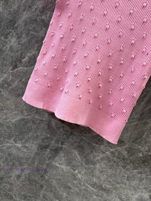ZT60560 Chanel 25Ss Early Spring New Classic Three-dimensional Polka Dot Hook Flower Knitted Sh k2ywhnpx - Image 9