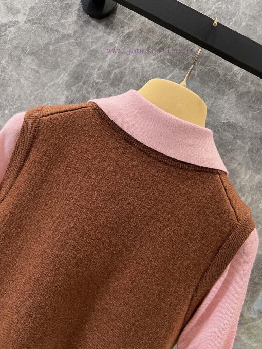 ZT60561 Miumi * 25Ss Early Spring New Color Contrasting Collar Knitted Sweater | YB Developed P 0qmx4v6x - Image 5