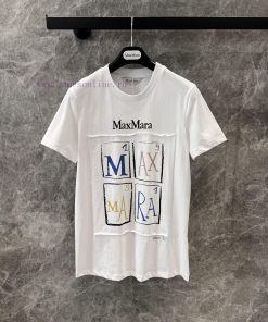 ZT60569 Max * 25sS Spring/Summer New Product Graffiti Printed Patchwork Embroidered Short Sleev t13aycyz
