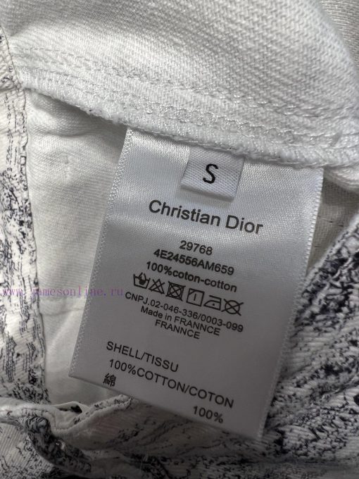 ZK60571 Dior 25Ss Early Spring New Jungle Animal Architecture Hand Drawn Cowboy Pants | Produce ufd6eaux - Image 10