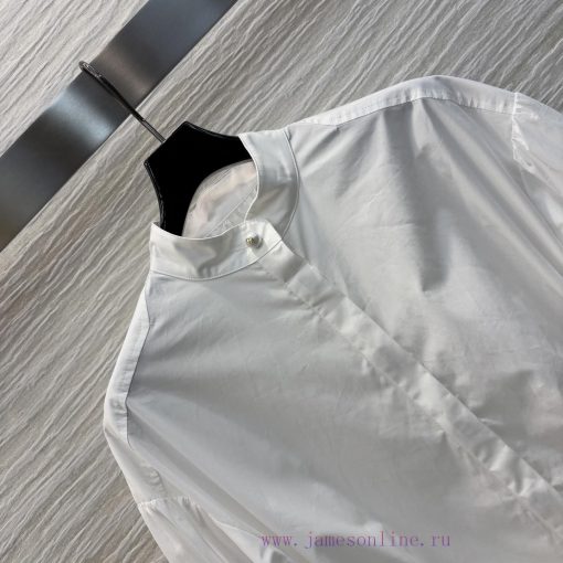CC76127 Dior 25 Early Spring New Collection Recommended Stand Up Collar And Waist Shirt With Co l74q1rnx - Image 6