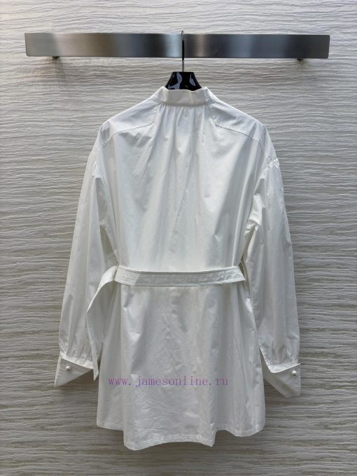 CC76127 Dior 25 Early Spring New Collection Recommended Stand Up Collar And Waist Shirt With Co l74q1rnx - Image 9