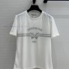 BT76130 Di * 25 Spring/Summer New Product Logo Butterfly Bar Bar Printed T-shirt Imported Linen 0cft513q