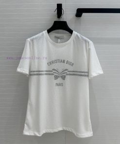 BT76130 Di * 25 Spring/Summer New Product Logo Butterfly Bar Bar Printed T-shirt Imported Linen 0cft513q