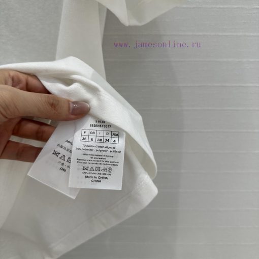 BT76130 Di * 25 Spring/Summer New Product Logo Butterfly Bar Bar Printed T-shirt Imported Linen 0cft513q - Image 8