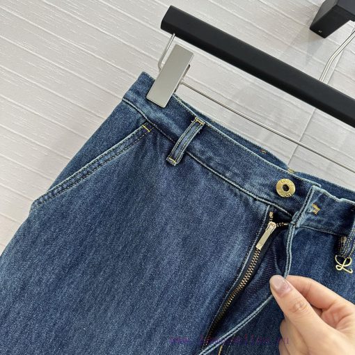 Strongly Recommend BK76132 Lw Fashionable And Sophisticated Denim Straight Leg Jeans With Washi cao5tj5x - Image 4