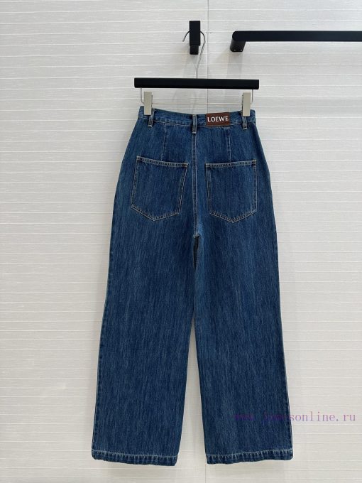 Strongly Recommend BK76132 Lw Fashionable And Sophisticated Denim Straight Leg Jeans With Washi cao5tj5x - Image 9