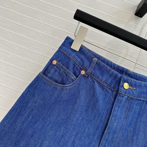Strongly Recommend BK76136 Val * 25 New Product Washed Blue Denim Rolled Edge Shorts High Waist wzsykb14 - Image 4