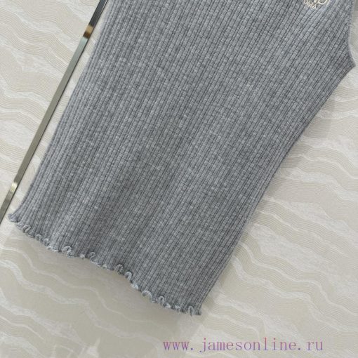 AT76138 F Grey Series Fashionable Top For Reducing Age Knitted Vest White Rich And Beautiful Mu 5kfvvxrx - Image 6