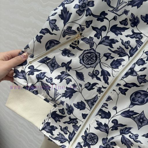 LAW76150 25s Fairy Beauty Flower - Louis Vuitton MONOGRAM Printed Silk Jacket With Double Sided 4bza0e9a - Image 8