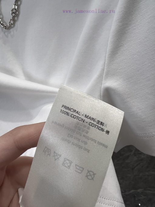 ZT60581 Louis Vuitton 25Ss Early Spring New Back Logo Printed Chain Short Sleeved T-shirt 丨 Dev a8zjav4d - Image 10