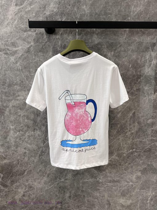 ZT60582 Gucci 25Ss Early Spring New Sunflower Letter Printed Short Sleeved T-shirt | Yb Develop atto4ir4 - Image 3