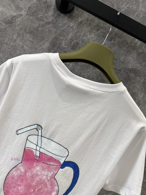 ZT60582 Gucci 25Ss Early Spring New Sunflower Letter Printed Short Sleeved T-shirt | Yb Develop atto4ir4 - Image 5