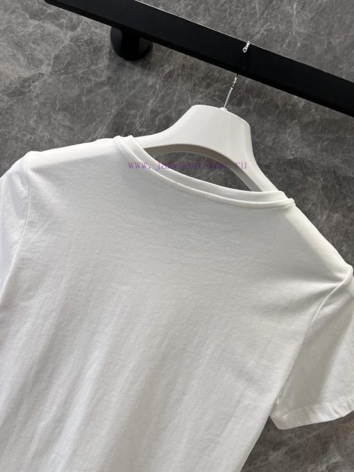 ZT60585 Moncler 25Ss Spring/Summer New Heavy Industry Embroidered Bead Round Neck Short Sleeve qhmf3zo2 - Image 5