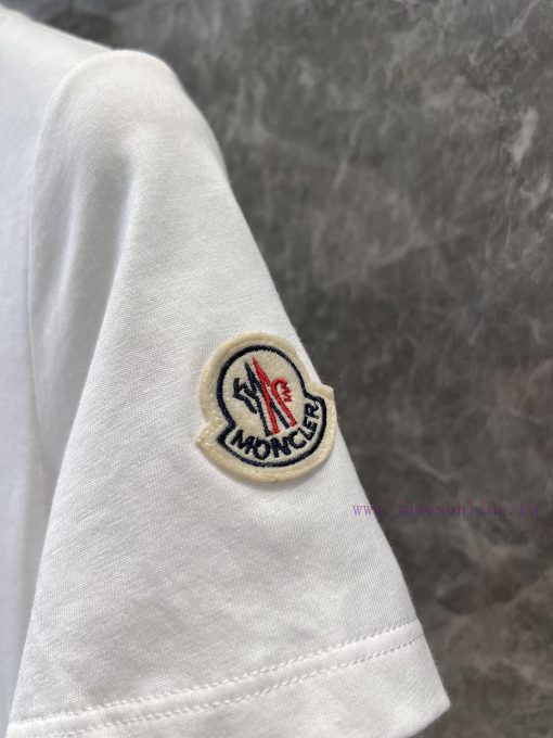 ZT60585 Moncler 25Ss Spring/Summer New Heavy Industry Embroidered Bead Round Neck Short Sleeve qhmf3zo2 - Image 8