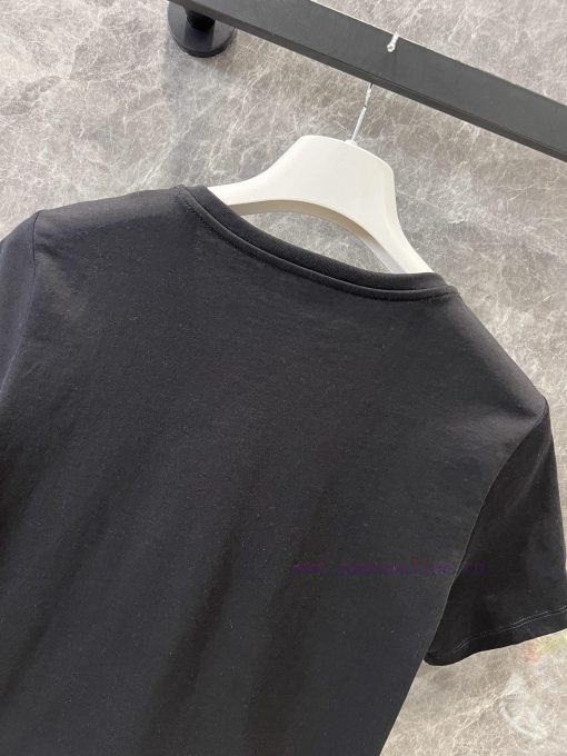 ZT60585 Moncler 25Ss Spring/Summer New Heavy Industry Embroidered Bead Round Neck Short Sleeve ucizctro - Image 5
