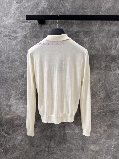 ZT60589 Louis Vuitton 25Ss Early Spring New Collar Knitted Long Sleeve Top | Produced With A Se 8awybfpu - Image 3