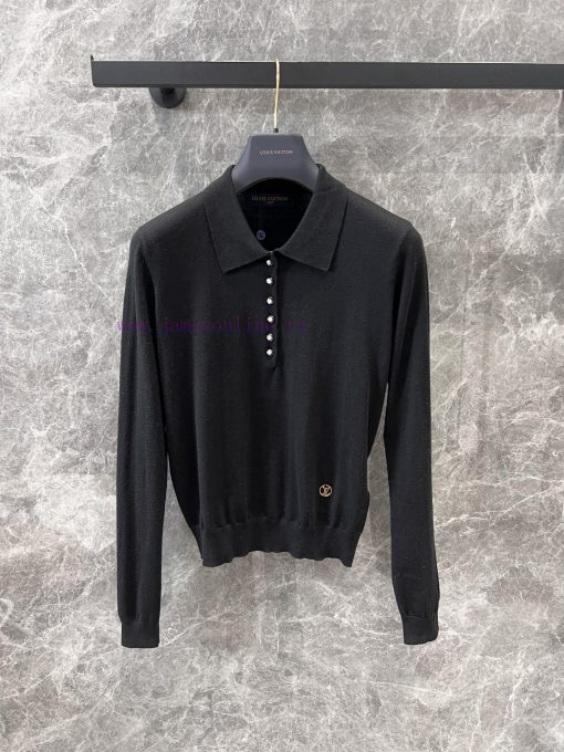 ZT60589 Louis Vuitton 25Ss Early Spring New Collar Knitted Long Sleeve Top | Produced With A Se c8rwad2i