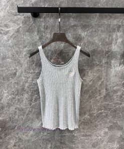 ZT60590 Fendi 25Ss Early Spring New Knitted Tank Top | Produced With 18 Needles Imported Pure C zwa8xq0x