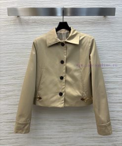 CW76157 Gucci 25 Spring/Summer Double G-Button Decorative Collar Short Top Paired With Straight epu9p425