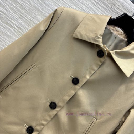 CW76157 Gucci 25 Spring/Summer Double G-Button Decorative Collar Short Top Paired With Straight epu9p425 - Image 4