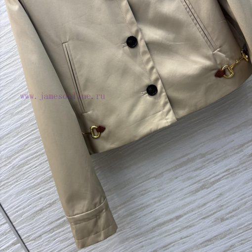 CW76157 Gucci 25 Spring/Summer Double G-Button Decorative Collar Short Top Paired With Straight epu9p425 - Image 7